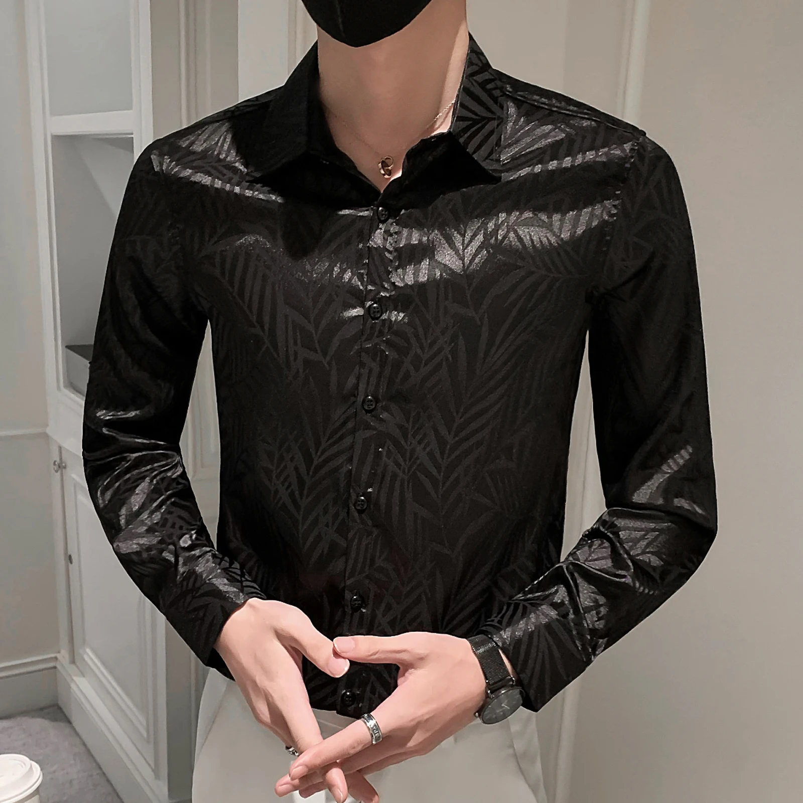 Брендовая новинка, Camisa Masculina, приталенная уличная одежда, смокинг для выпускного вечера, 2021, осенняя Цветочная рубашка, Мужская простая поло...
Брендовая новинка, Camisa Masculina, приталенная уличная одежда, смокинг для выпускного вечера, 2021, осенняя Цветочная рубашка, Мужская простая поло...