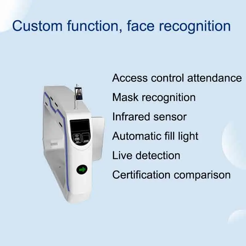 Shenzhen Slim Speed Optical Face Recognition Gate Entrance Swing Barrier Mechanism with Barcode Card Reader Swing Turnstile Gate
Shenzhen Slim Speed Optical Face Recognition Gate Entrance Swing Barrier Mechanism with Barcode Card Reader Swing Turnstile Gate