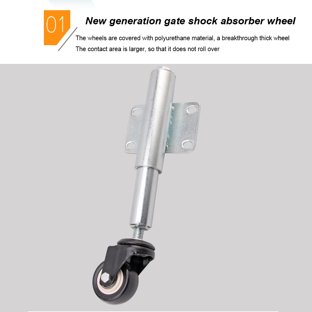 2 Inch Mute Spring Loaded Universal Gate Wheel Swivel Caster Door Easy Install Loading Flat Free Roller Adjustable Polyurethane
2 Inch Mute Spring Loaded Universal Gate Wheel Swivel Caster Door Easy Install Loading Flat Free Roller Adjustable Polyurethane