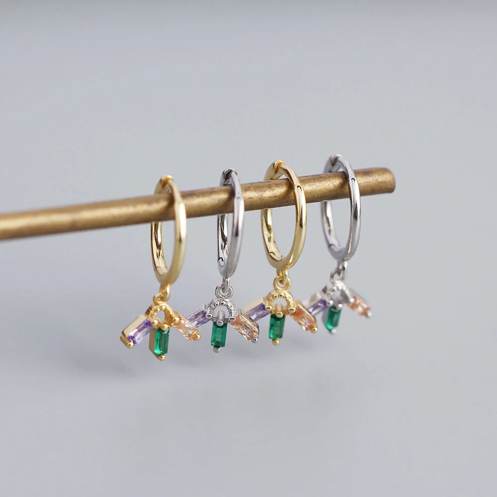 S925 Silver Color Zircon Earrings Mixed Color Zirconia Hoops Studs Jewelry Accessories For Women Gift Wholesale Dropshipping
S925 Silver Color Zircon Earrings Mixed Color Zirconia Hoops Studs Jewelry Accessories For Women Gift Wholesale Dropshipping