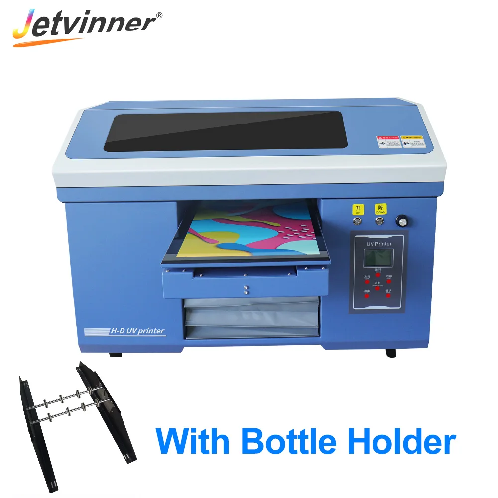Jetvinner 2021 A3+ Automatic 3060 Pro Max UV Printer 6-Color UV Print Machine With Bottle Holder Double Print Head UV Printer
Jetvinner 2021 A3+ Automatic 3060 Pro Max UV Printer 6-Color UV Print Machine With Bottle Holder Double Print Head UV Printer