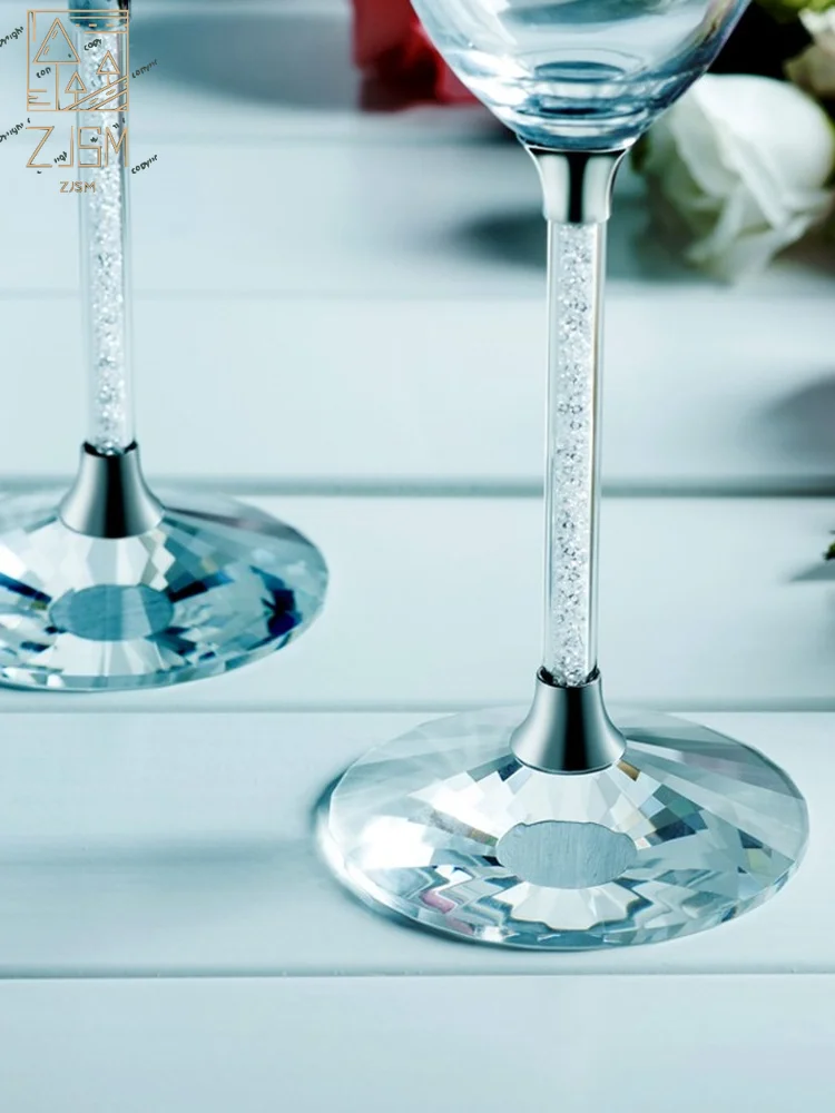 Europe Luxury Crystal Diamond Champagne Cup Goblet wine glass romantic wedding glasses Gift box Party drinkware Supplies
Europe Luxury Crystal Diamond Champagne Cup Goblet wine glass romantic wedding glasses Gift box Party drinkware Supplies