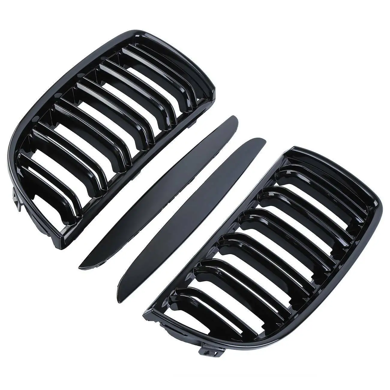Samger 2 Pcs Gloss Black Double Slat Kidney Grille Front Bumper Grill For BMW E90 E91 3 Series 2005-2008
Samger 2 Pcs Gloss Black Double Slat Kidney Grille Front Bumper Grill For BMW E90 E91 3 Series 2005-2008
