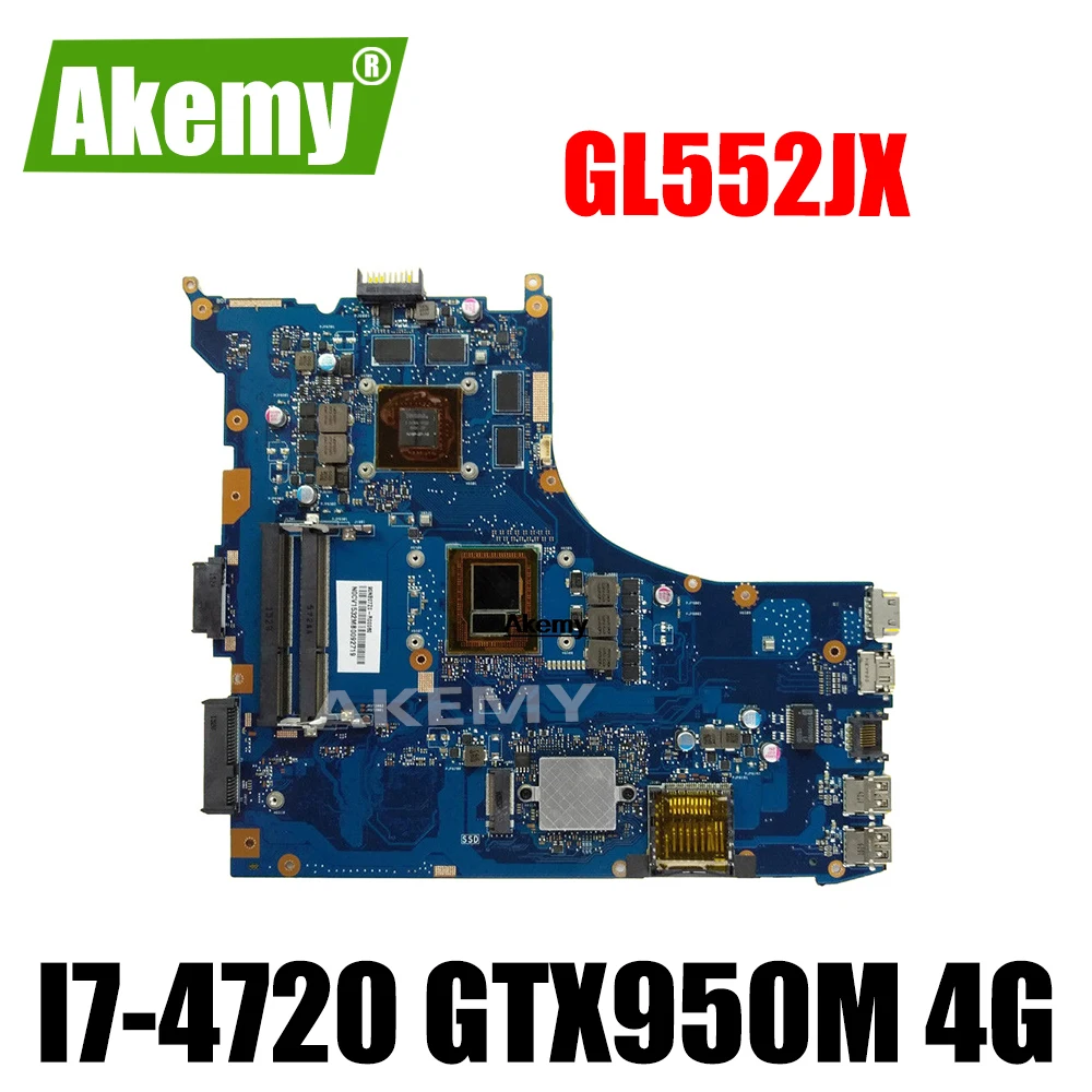 GL552JX motherboard GTX950M/4G I7-4720HQ CPU mainboard For Asus FX-plus ZX50J ZX50JX GL552J GL552JX laptop motherboard Tested
GL552JX motherboard GTX950M/4G I7-4720HQ CPU mainboard For Asus FX-plus ZX50J ZX50JX GL552J GL552JX laptop motherboard Tested