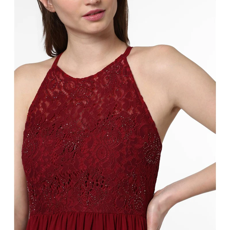 WEPBEL Women Elegant Evening Dress Ladies Lace Hollow Out Sleeveless Halter High Waist Dress Party Robe
WEPBEL Women Elegant Evening Dress Ladies Lace Hollow Out Sleeveless Halter High Waist Dress Party Robe
