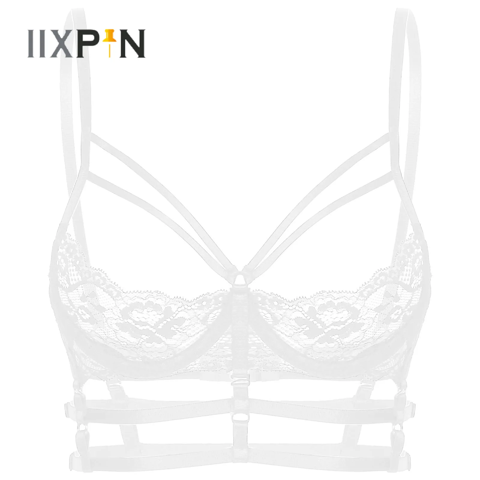 Sexy Womens Lingerie Bra Top Adjustable Spaghetti Strap Hot Bikini Top Strappy See-Through Unlined Underwired Erotic Lace Bra
Sexy Womens Lingerie Bra Top Adjustable Spaghetti Strap Hot Bikini Top Strappy See-Through Unlined Underwired Erotic Lace Bra