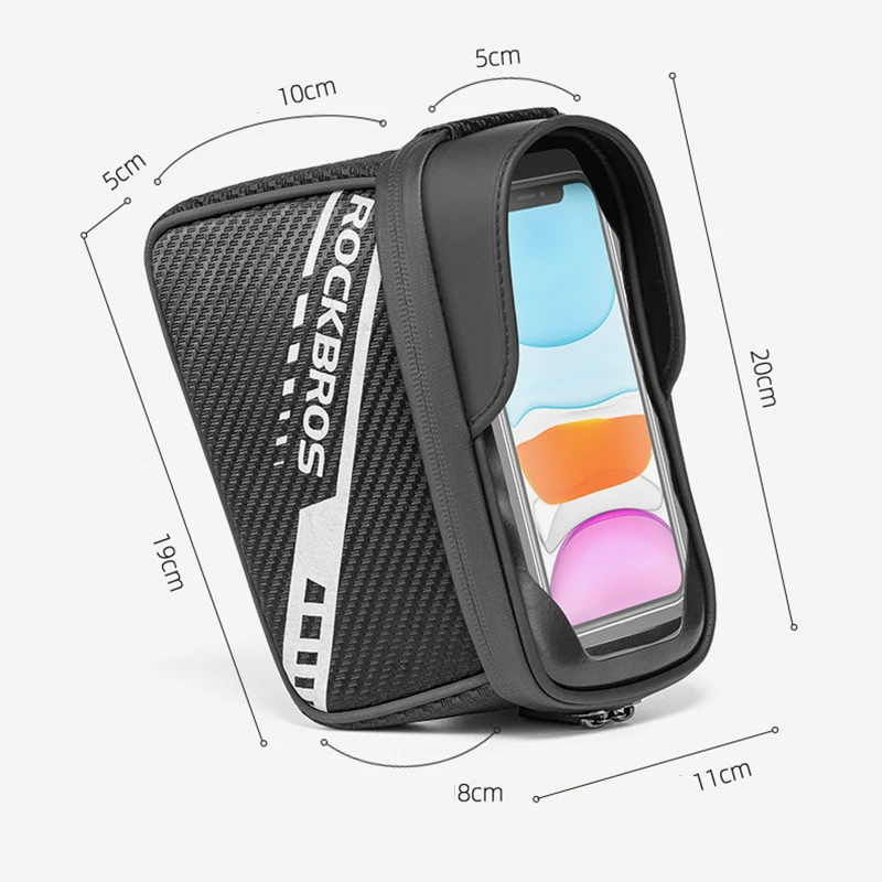 ROCKBROS Bicycle Bags Front Beam MTB Bike Saddle Bag Mobile Phone Touch Screen Reflective Riding Accessories Upper Tube Bag 
ROCKBROS Bicycle Bags Front Beam MTB Bike Saddle Bag Mobile Phone Touch Screen Reflective Riding Accessories Upper Tube Bag