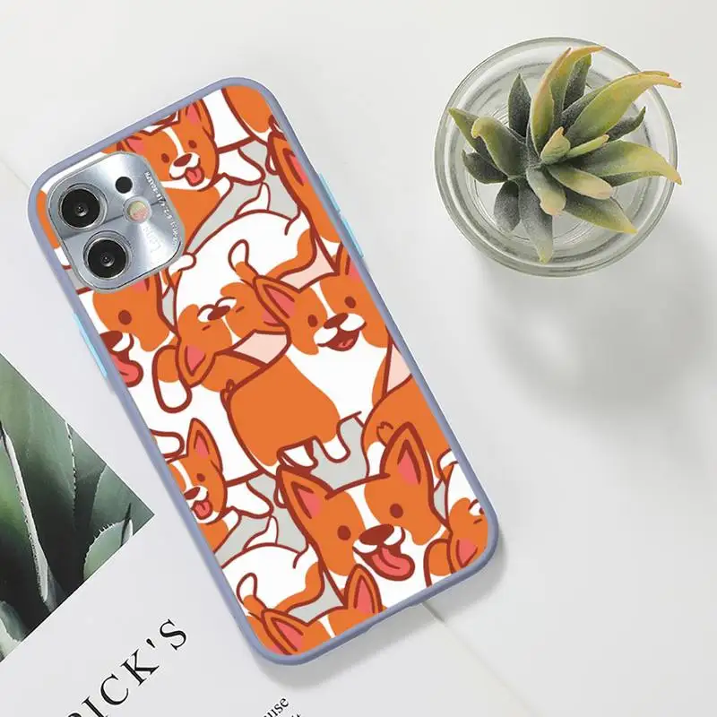 Corgi 1 Phone Case For iPhone 12 11 Mini Pro XR XS Max 7 8 Plus X Matte transparent Gray Back Cover
Corgi 1 Phone Case For iPhone 12 11 Mini Pro XR XS Max 7 8 Plus X Matte transparent Gray Back Cover
