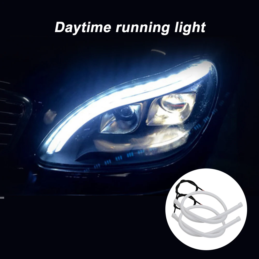 2pcs LED DRL Car Daytime Running Light Flexible Waterproof Strip Auto Headlights White Turn Signal Brake Flow Lights 12V
2pcs LED DRL Car Daytime Running Light Flexible Waterproof Strip Auto Headlights White Turn Signal Brake Flow Lights 12V
