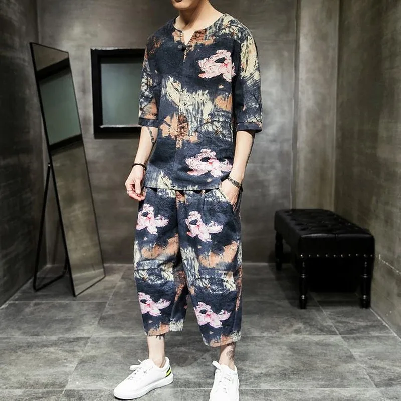 2020 Tracksuit Male Clothing Sportswear Set Fitness Summer Floral Print Shorts &T shirt Men's Suit two piece set Plus Size 5XL
2020 Tracksuit Male Clothing Sportswear Set Fitness Summer Floral Print Shorts &T shirt Men's Suit two piece set Plus Size 5XL