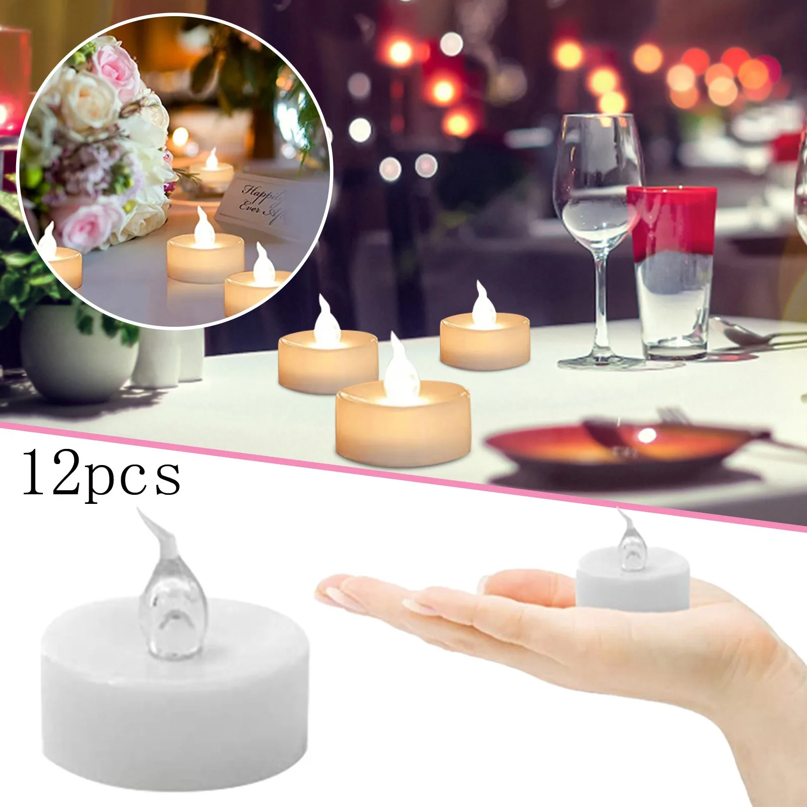 12 Pieces Of Warm White Battery-powered Led Tea Light Candles With Timer 6 Hours On And 18 Hours Off
12 Pieces Of Warm White Battery-powered Led Tea Light Candles With Timer 6 Hours On And 18 Hours Off