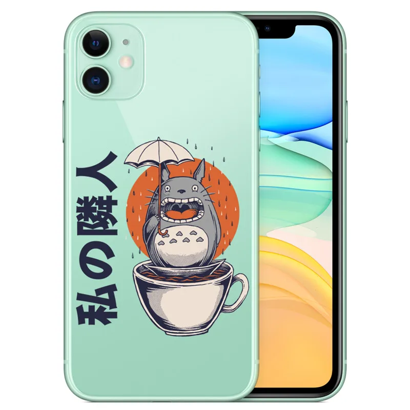 Funny Cute Cartoon Comic Totoro Studio Ghibli Miyazaki Clear Soft TPU Cover Phone Case For iPhone 12 11 Pro MAX XR XS 6S 7 8Plus 
Funny Cute Cartoon Comic Totoro Studio Ghibli Miyazaki Clear Soft TPU Cover Phone Case For iPhone 12 11 Pro MAX XR XS 6S 7 8Plus