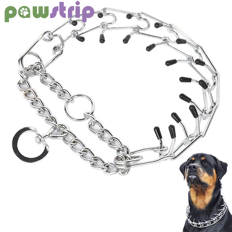Stainless Steel Pet Chain Dog Training Collar With Comfort Rubber Tips Adjustable Detachable Pinch Dog Collars Pet Prong Collar
Stainless Steel Pet Chain Dog Training Collar With Comfort Rubber Tips Adjustable Detachable Pinch Dog Collars Pet Prong Collar