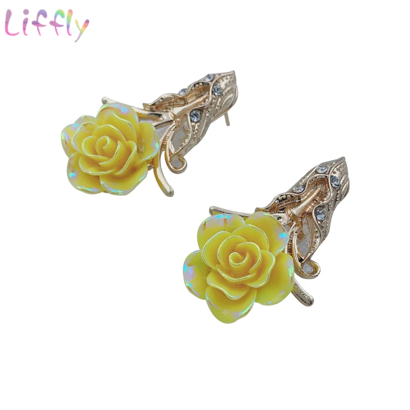 Dubai Classic Jewelry Yellow Rose Necklace Creative Bridal Wedding Jewelry Crystal Bracelet Ring Earrings for Jewelry Set
Dubai Classic Jewelry Yellow Rose Necklace Creative Bridal Wedding Jewelry Crystal Bracelet Ring Earrings for Jewelry Set