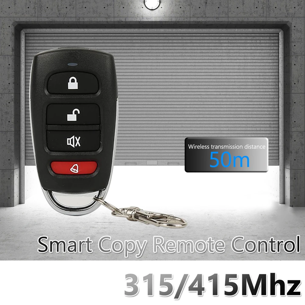 

AK-1304 Universal Smart Copy Remote Controller 4 Buttons Garage Gate Door Opener Duplicator Clone Cloning Learning Code Car Key