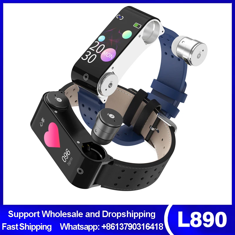 L890 Smart Watch TWS 2 In 1 Bluetooth Wireless Earphone Sport Handsfree Earbud Headset With Smart Wristband For IOS Android 
L890 Smart Watch TWS 2 In 1 Bluetooth Wireless Earphone Sport Handsfree Earbud Headset With Smart Wristband For IOS Android