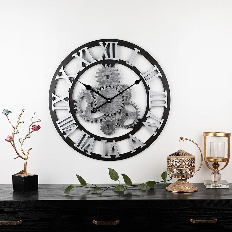 MDF Wooden Creative Roman reloj de pared Living Room Office Clocks American 58cm Silent Wall Clock
MDF Wooden Creative Roman reloj de pared Living Room Office Clocks American 58cm Silent Wall Clock