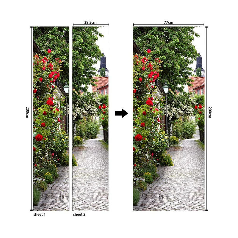 2pcs /Set3D Door Stickers Wall Stickers Effect Masking Stickers Eco-Friendly Pvc Waterproof Wall Home Decoration
2pcs /Set3D Door Stickers Wall Stickers Effect Masking Stickers Eco-Friendly Pvc Waterproof Wall Home Decoration