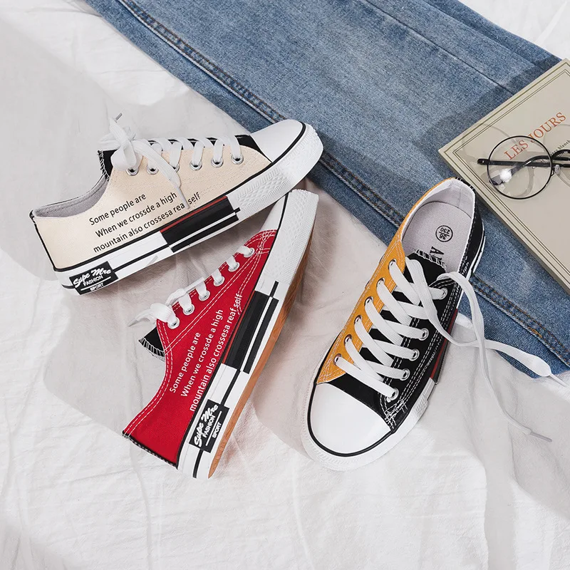 Canvas Sneakers Woman Fashion Casual Vulcanized Flat Trainers Letter Pattern Shoes Woman Platform High Top Sneakers Espadrilles
Canvas Sneakers Woman Fashion Casual Vulcanized Flat Trainers Letter Pattern Shoes Woman Platform High Top Sneakers Espadrilles