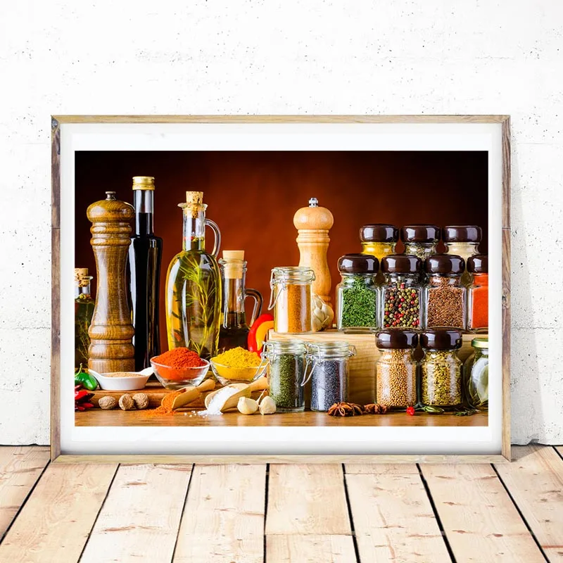 Colorful Food Spices Wall Art Canvas Posters Prints Painting Wall Pictures Kitchen Dining Room Living Room Home Decor Framework
Colorful Food Spices Wall Art Canvas Posters Prints Painting Wall Pictures Kitchen Dining Room Living Room Home Decor Framework