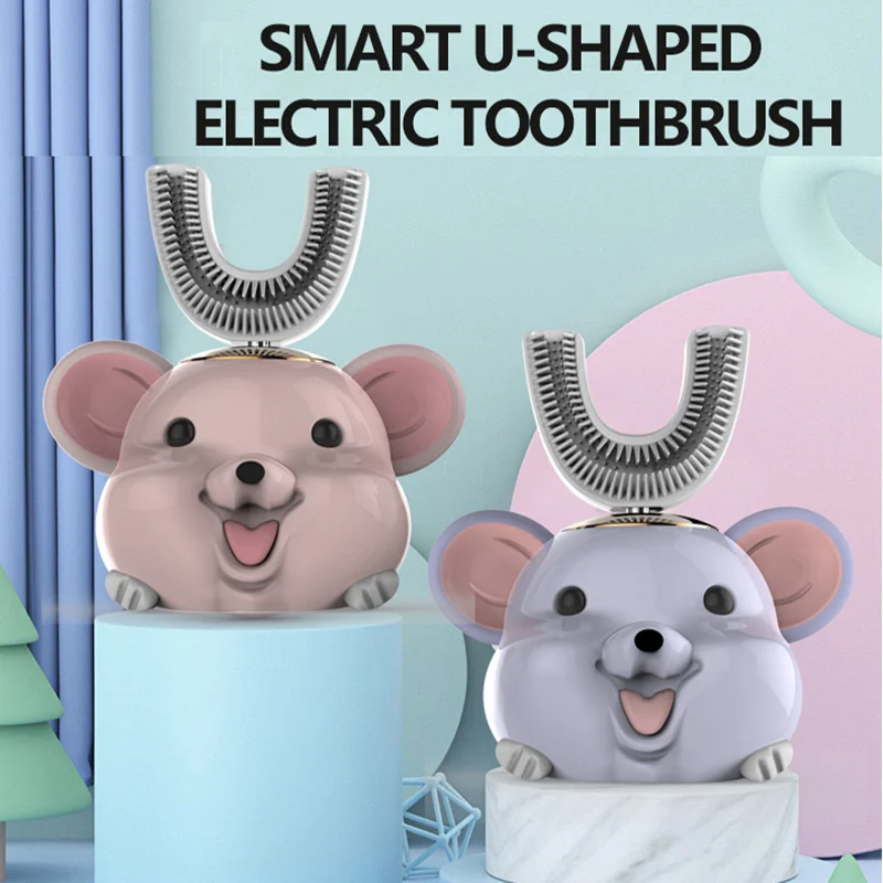 Ultrasonic electric toothbrush U-shaped 360 nano silicone kids automatic usb rechargeable wireless teethbrush childrens Smart
Ultrasonic electric toothbrush U-shaped 360 nano silicone kids automatic usb rechargeable wireless teethbrush childrens Smart