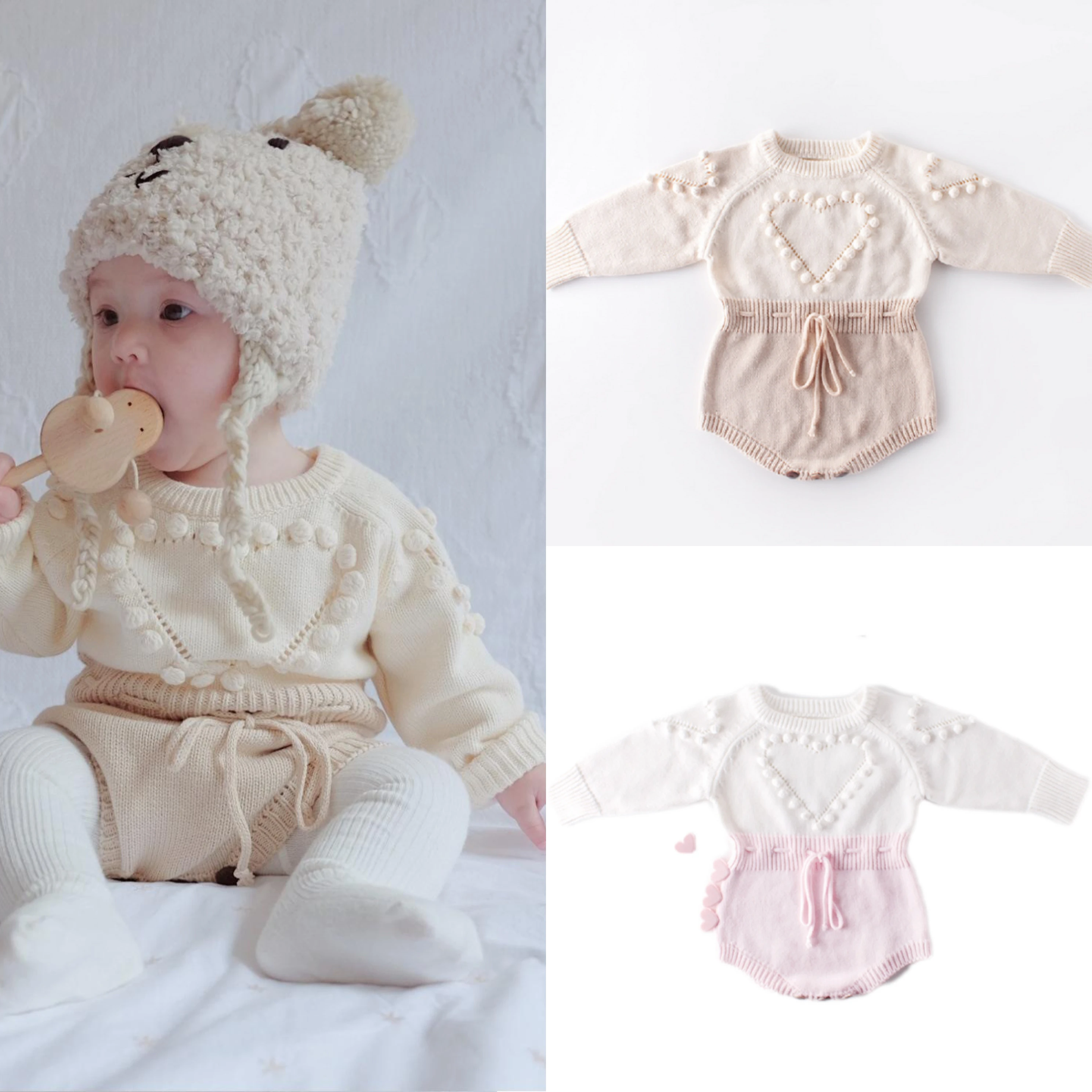 Baby Girl 2022 Spring Autumn Bodysuit Handmade Knitted Wool Clothes Love Sweater Romper Long Sleeve Jumpsuit Outfit Go Out Crawl
Baby Girl 2022 Spring Autumn Bodysuit Handmade Knitted Wool Clothes Love Sweater Romper Long Sleeve Jumpsuit Outfit Go Out Crawl
