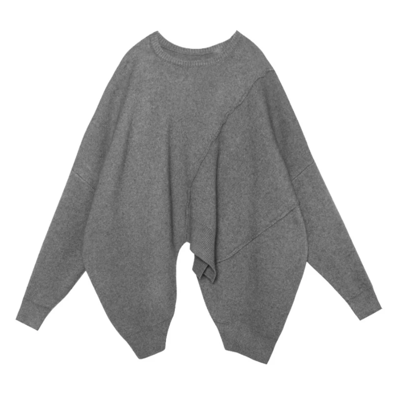 Oversized Knitting Asymmetrical Sweater Round Neck Long Sleeve Women Pullovers New Fashion Autumn Winter 2021 1DD3282
Oversized Knitting Asymmetrical Sweater Round Neck Long Sleeve Women Pullovers New Fashion Autumn Winter 2021 1DD3282