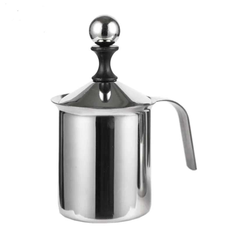 400ML Stainless Steel Milk Frother Pump Coffee Mixer Milk Foamer Cappuccino Latte Double Mesh for Coffee Tools
400ML Stainless Steel Milk Frother Pump Coffee Mixer Milk Foamer Cappuccino Latte Double Mesh for Coffee Tools