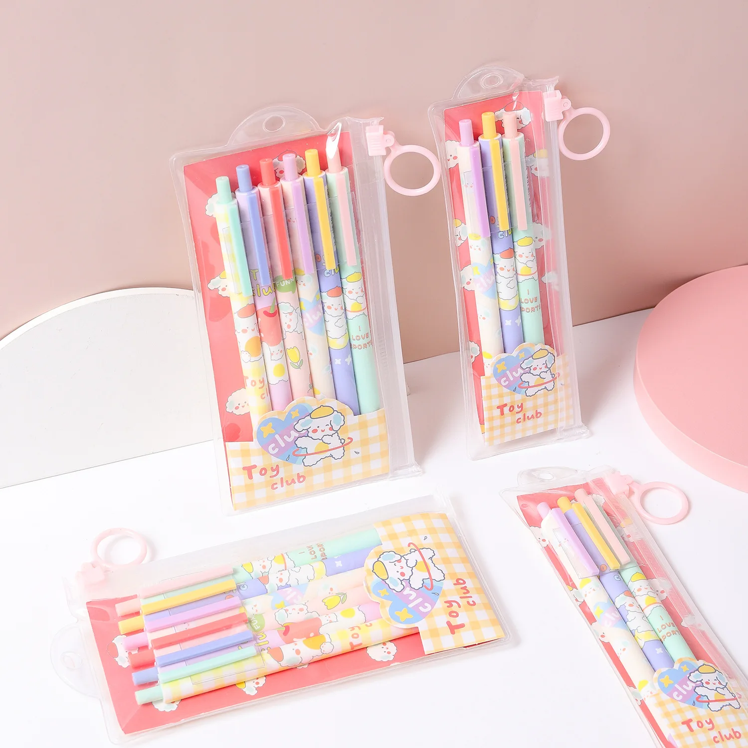 6pcs/Set Gel Pen Cute Cartoon 0.5mm Balck Ink Press Gel Pen Writing Pen Sketch Pen Kawaii School Stationery Supplies
6pcs/Set Gel Pen Cute Cartoon 0.5mm Balck Ink Press Gel Pen Writing Pen Sketch Pen Kawaii School Stationery Supplies