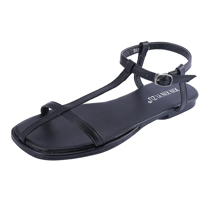Low Sandals Woman Leather 2021 Summer Clear Heels Suit Female Beige Ankle Strap Open Toe Womens Shoes Low-heeled Flat New Fashi
Low Sandals Woman Leather 2021 Summer Clear Heels Suit Female Beige Ankle Strap Open Toe Womens Shoes Low-heeled Flat New Fashi