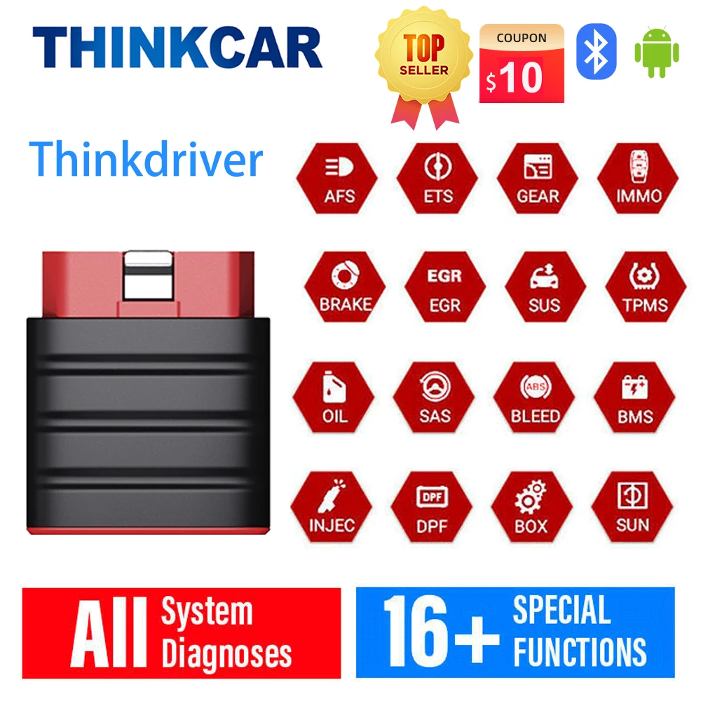 THINKCAR Thinkdriver полная система Профессиональный Автомобильный сканер Obd2 Bluetooth 15 функции сброса OBD 2 Автомобильный диагностический инструмент
THINKCAR Thinkdriver полная система Профессиональный Автомобильный сканер Obd2 Bluetooth 15 функции сброса OBD 2 Автомобильный диагностический инструмент