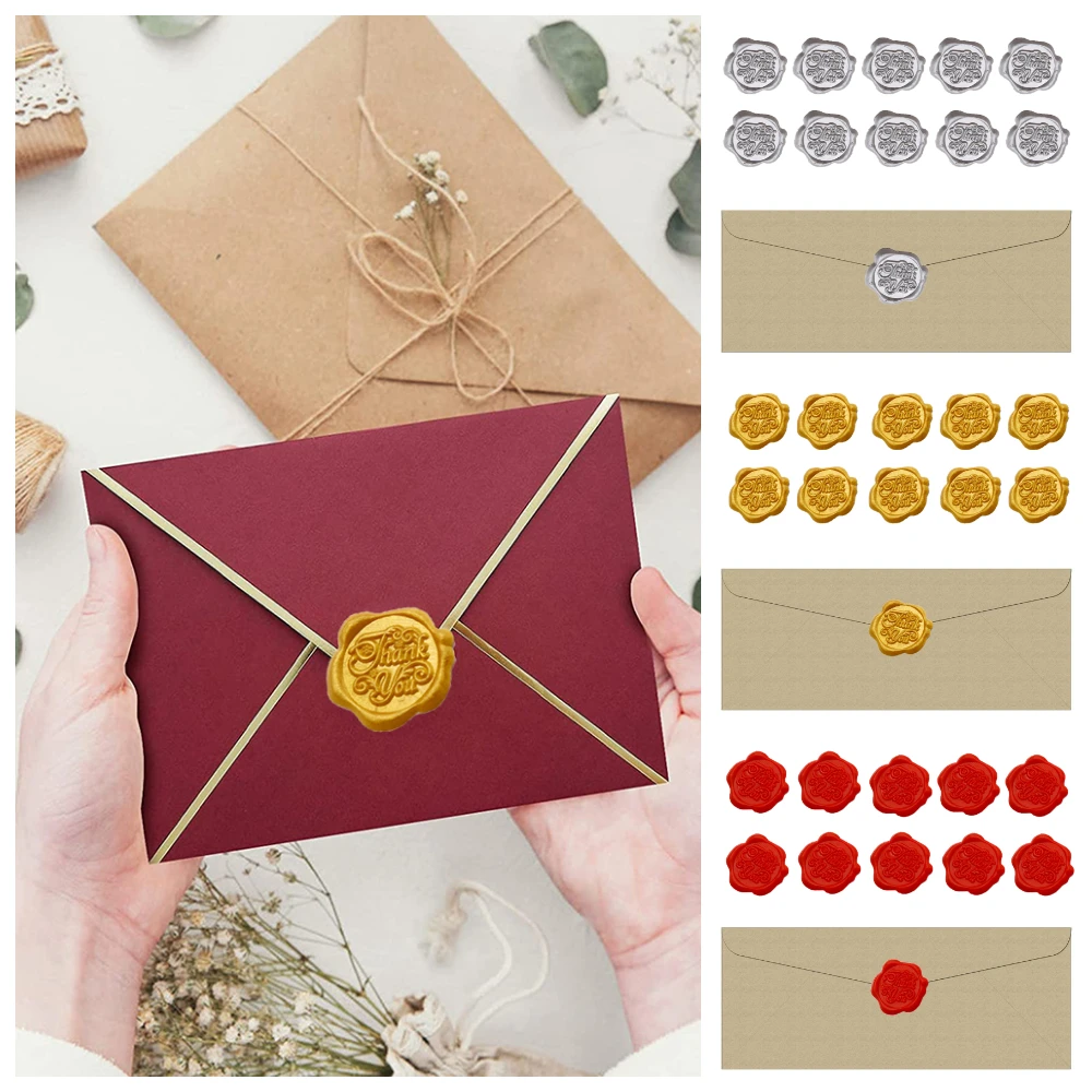 10Pcs Handmade Sealing Wax Sticker Stamps Thank You Stickers for Wedding Invatation Envelopes Seal Gift Wrapping Craft Decor
10Pcs Handmade Sealing Wax Sticker Stamps Thank You Stickers for Wedding Invatation Envelopes Seal Gift Wrapping Craft Decor