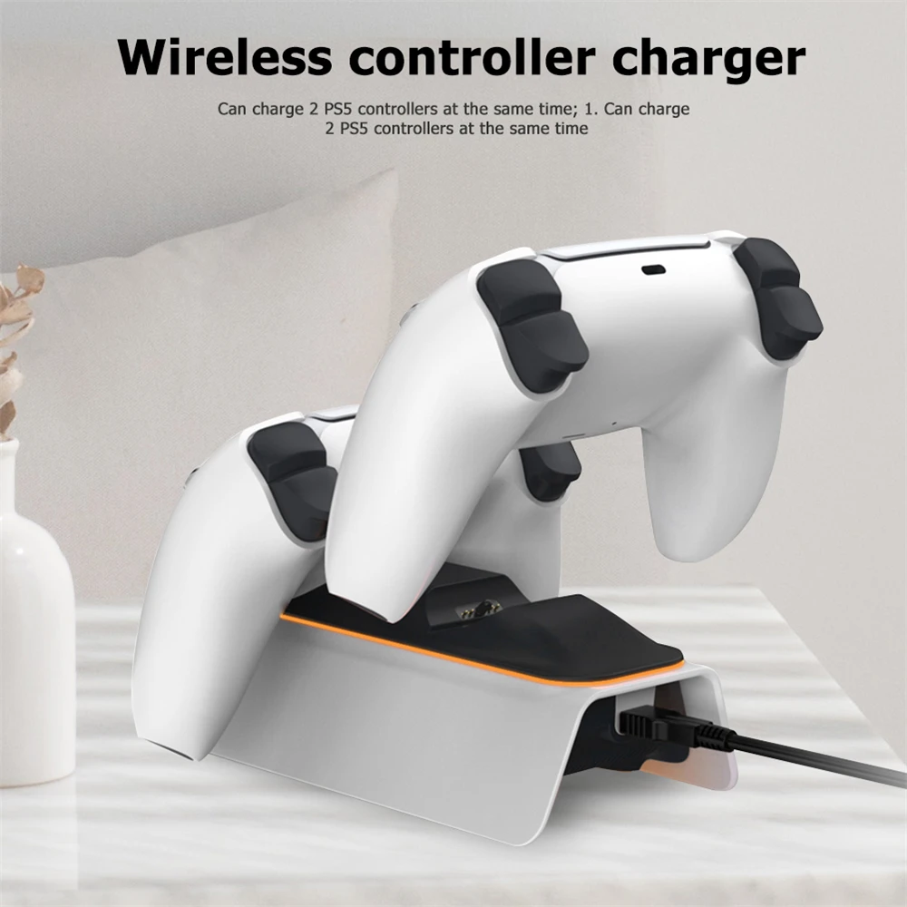 Charging Station For Ps5 Playstation 5 Game Controllers Wireless Dual Fast Charger Dock Power Supply Charge 2 Port Stand Cradle
Charging Station For Ps5 Playstation 5 Game Controllers Wireless Dual Fast Charger Dock Power Supply Charge 2 Port Stand Cradle