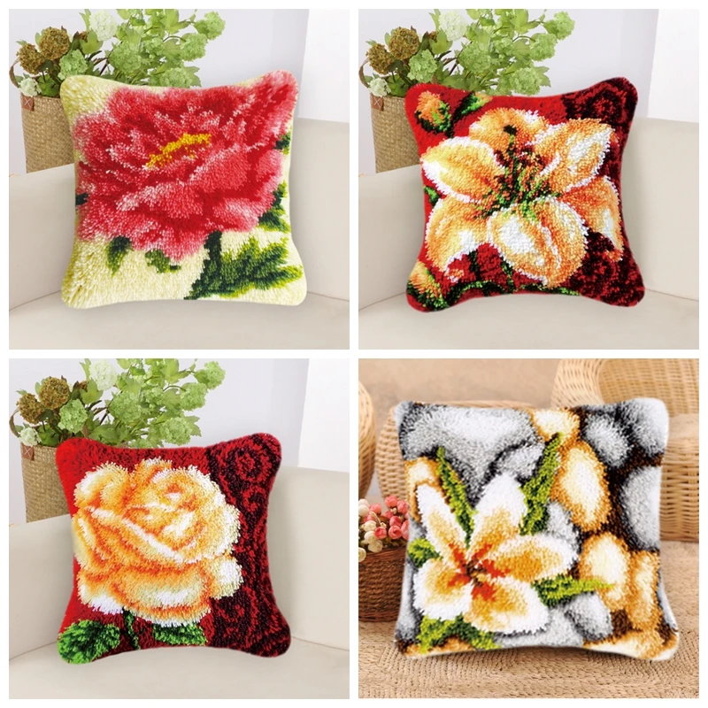 Manual DIYFlowers Latch Hook Rug Kits Unfinished Crocheting Tapestry 3D Yarn Needlework Cushion Sets Embroidery Carpet Play Mat
Manual DIYFlowers Latch Hook Rug Kits Unfinished Crocheting Tapestry 3D Yarn Needlework Cushion Sets Embroidery Carpet Play Mat