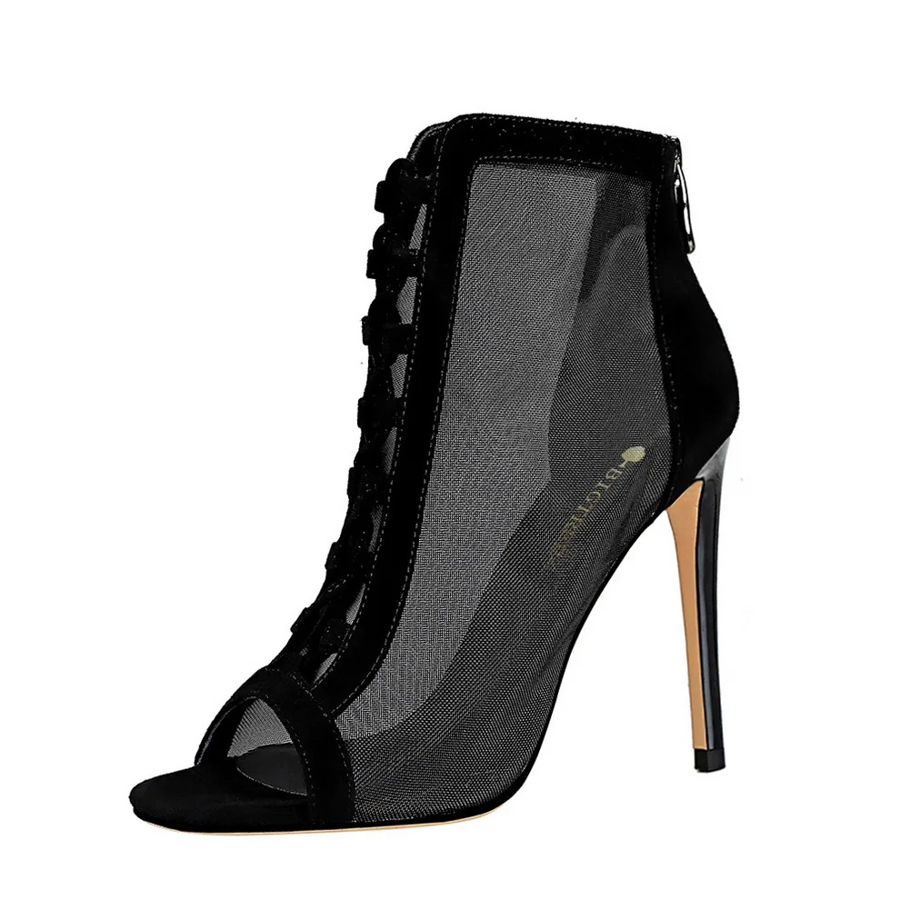 women's shoes thin heel high heel hollow cross tie fish mouth sexy nightclub show thin women's cool boots
women's shoes thin heel high heel hollow cross tie fish mouth sexy nightclub show thin women's cool boots