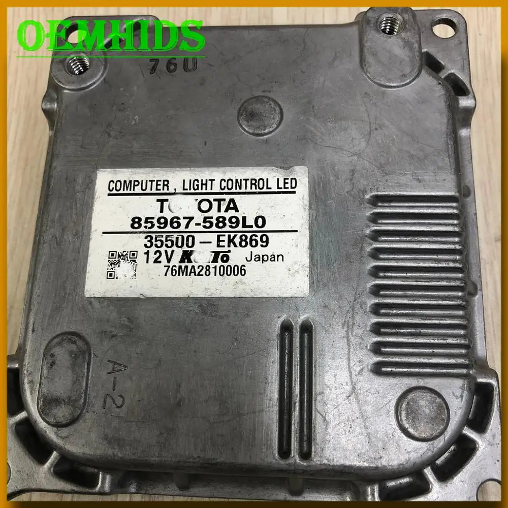 85967-589LO oem ballast Used original OEMHIDS for LED headlight computer light control led 35500-EK869 85967-589L0 control unit
85967-589LO oem ballast Used original OEMHIDS for LED headlight computer light control led 35500-EK869 85967-589L0 control unit