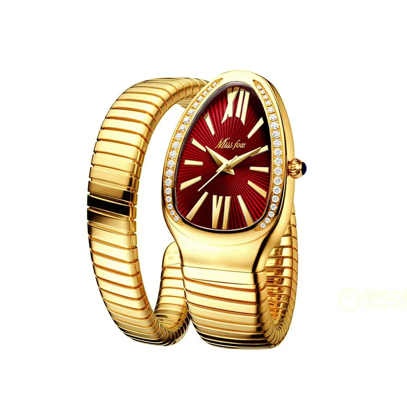 Ladies Watch Fashion Automatic Quartz Watch Personality Snake Head Stainless Steel Diamond Snake Watch Relojes Para Mujer Reloj
Ladies Watch Fashion Automatic Quartz Watch Personality Snake Head Stainless Steel Diamond Snake Watch Relojes Para Mujer Reloj