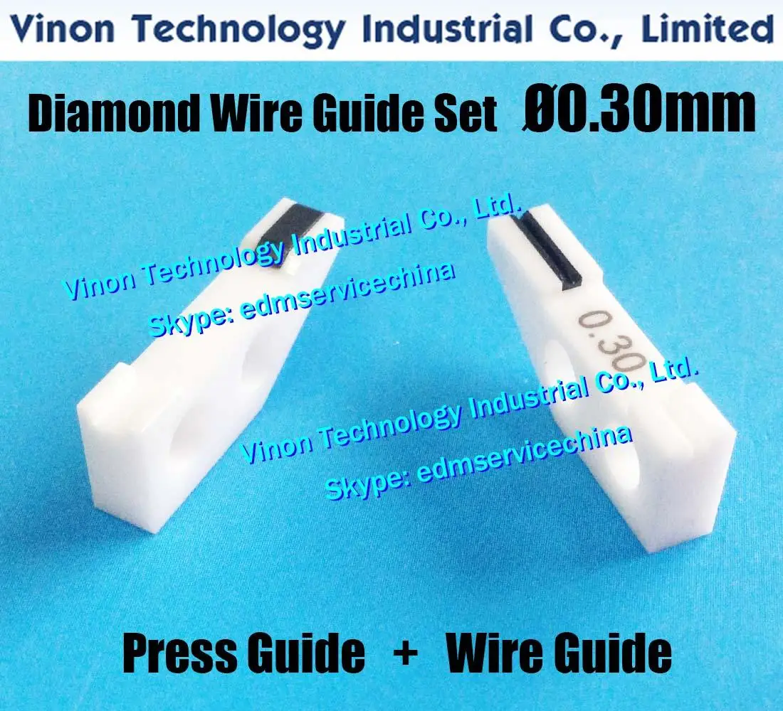 

(2pcs) 0.30mm Set Wire Guides Diamond for Makino 20EC080A408+20EC080A409 Diamond Wire Hold Guide 20EC.080A.408, 11EC80A401