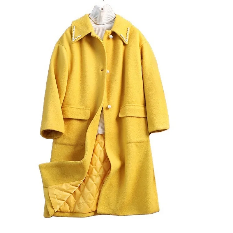 Wool Coat Women Temperament Woolen Coat Female Thickening Clothing New Coat Women's Clothing Wholesale
Wool Coat Women Temperament Woolen Coat Female Thickening Clothing New Coat Women's Clothing Wholesale