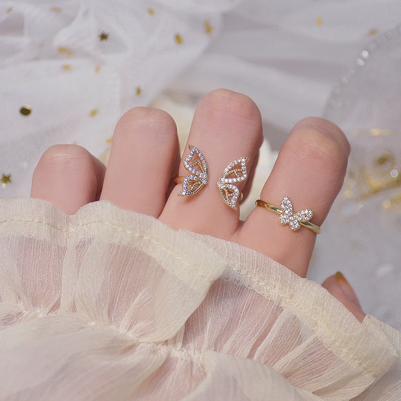 High Quality Butterfly Rings for Women Jewelery Luxury Creativity Designer 14K Real Gold Cubic Zirconia Adjustable Opening
High Quality Butterfly Rings for Women Jewelery Luxury Creativity Designer 14K Real Gold Cubic Zirconia Adjustable Opening