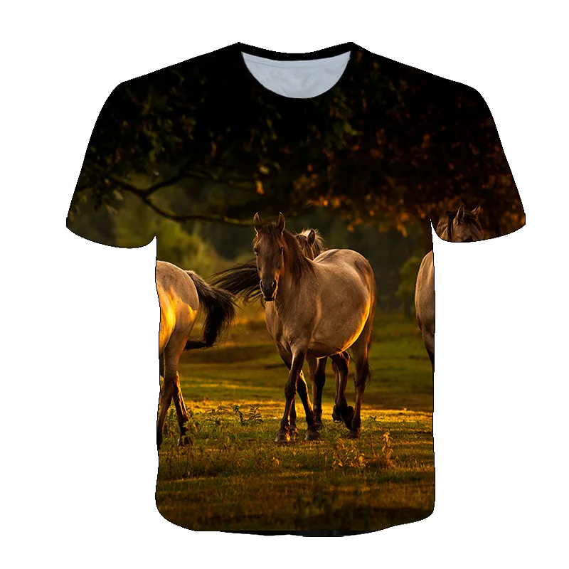 Summer New 3D Steed Pattern Men t-shirt Fashion Personality Animal Horse Graphic t shirts Casual hip hop harajuku Print T-shirt
Summer New 3D Steed Pattern Men t-shirt Fashion Personality Animal Horse Graphic t shirts Casual hip hop harajuku Print T-shirt
