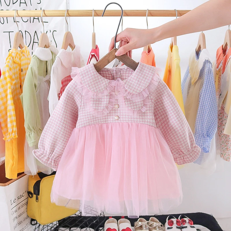 Baby Girls' Spring And Autumn Plaid Dress Little Fragrant Wind Mesh Princess Dress For Kids
Baby Girls' Spring And Autumn Plaid Dress Little Fragrant Wind Mesh Princess Dress For Kids