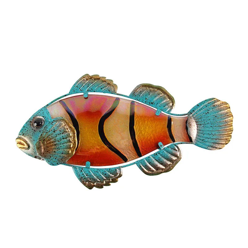 Metal Glass Clownfish Wall Artwork for Home Decoration Animal for Outdoor Garden Statues and Sculptures Miniatures Gift
Metal Glass Clownfish Wall Artwork for Home Decoration Animal for Outdoor Garden Statues and Sculptures Miniatures Gift