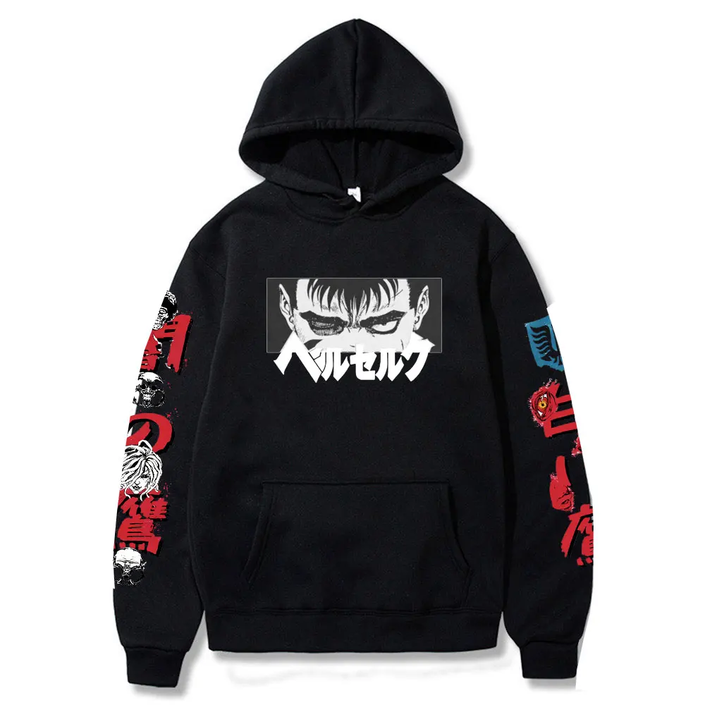 Japan Manga Berserk Guts Hoodie Men Women Fashion Anime Eyes Print Hoodies Sweatshirt Man Woman Loose Fleece Cotton Sweatshirts
Japan Manga Berserk Guts Hoodie Men Women Fashion Anime Eyes Print Hoodies Sweatshirt Man Woman Loose Fleece Cotton Sweatshirts