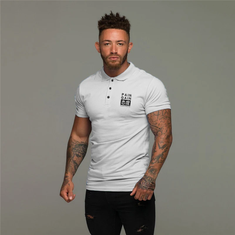 Brand Cotton Trend Sport Polo Shirts Mens Short Sleeve Polo Shirts Casual Fitness Fashion Polo Shirt New Clothing Bodybuilding
Brand Cotton Trend Sport Polo Shirts Mens Short Sleeve Polo Shirts Casual Fitness Fashion Polo Shirt New Clothing Bodybuilding