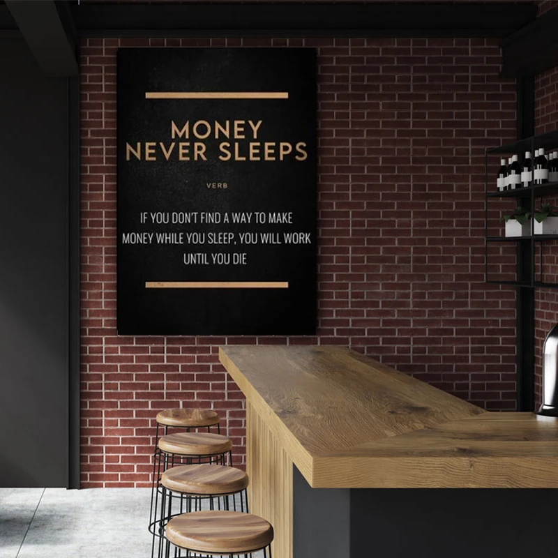 Motivational Money Never Sleep Motto Canvas Painting Posters and Prints Wall Art Pictures for Living Room Wall Decor Cuadros
Motivational Money Never Sleep Motto Canvas Painting Posters and Prints Wall Art Pictures for Living Room Wall Decor Cuadros