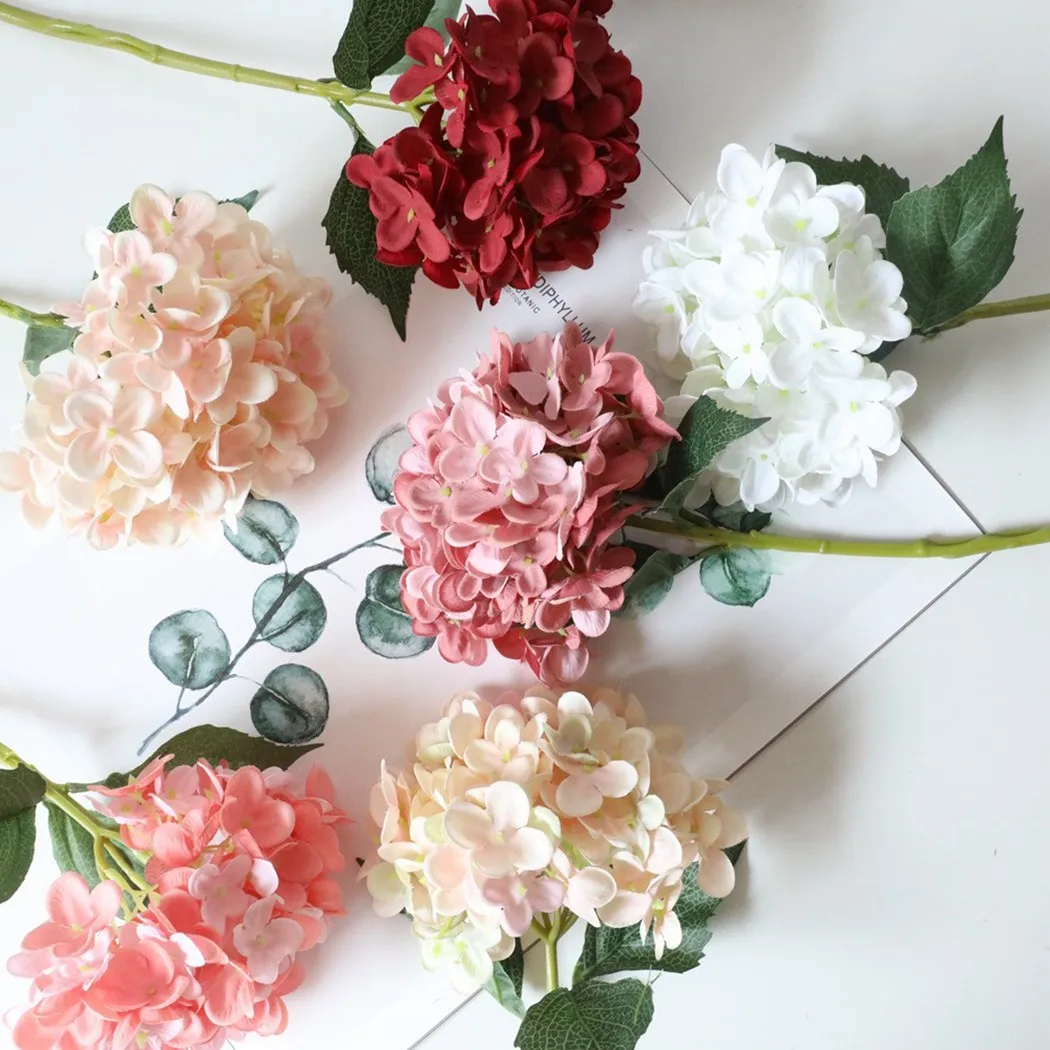 Colorful Hydrangea Pink Silk Rose Artificial Flowers Peony Bridal Bouquet For Wedding Home DIY Decoration Fake Flowers Crafts
Colorful Hydrangea Pink Silk Rose Artificial Flowers Peony Bridal Bouquet For Wedding Home DIY Decoration Fake Flowers Crafts
