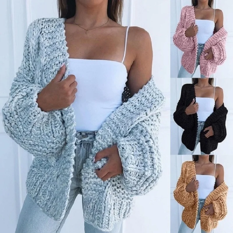 Women Winter Warm Faux Mohair Knitted Sweater Fashion Solid Color Loose Oversized Cardigan Casual Coat Woman Sweaters Pull Femme
Women Winter Warm Faux Mohair Knitted Sweater Fashion Solid Color Loose Oversized Cardigan Casual Coat Woman Sweaters Pull Femme