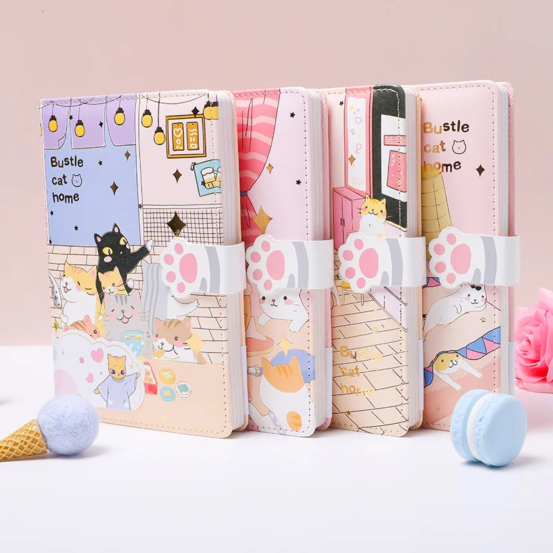 4 pcs/lot Creative Cat Paw Notebook Cute Magnetic buckle Note Book Diary Planner Stationery gift School Supplies
4 pcs/lot Creative Cat Paw Notebook Cute Magnetic buckle Note Book Diary Planner Stationery gift School Supplies