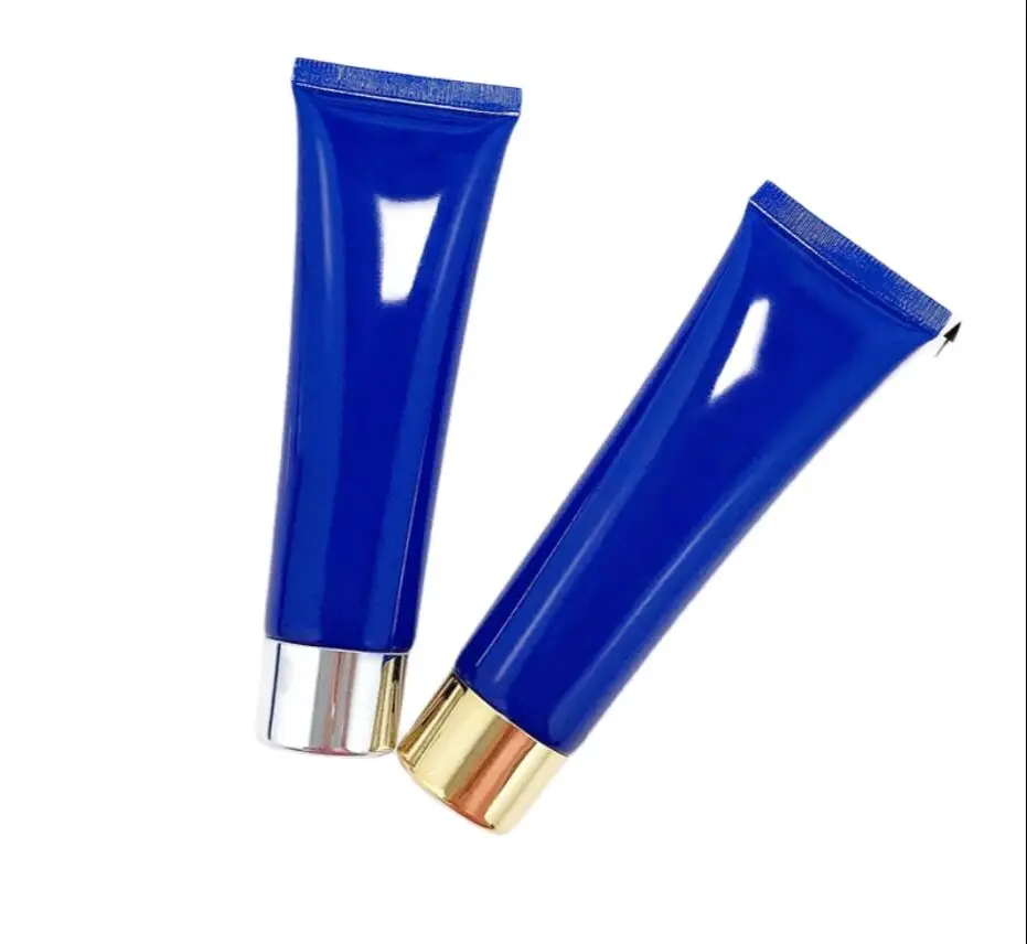 

50ml blue soft tube for mild wash butter hand cream anti-UV lotion emulsion serum essence hyaluronic toner skin cosmetic hose